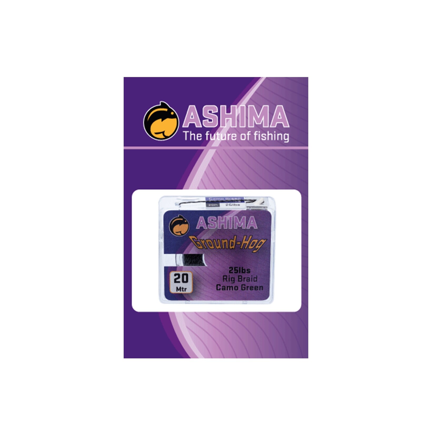 Ashima Ashima Groundhog Green – Zinkend, soepel onderlijnmateriaal met natuurlijke groentint
