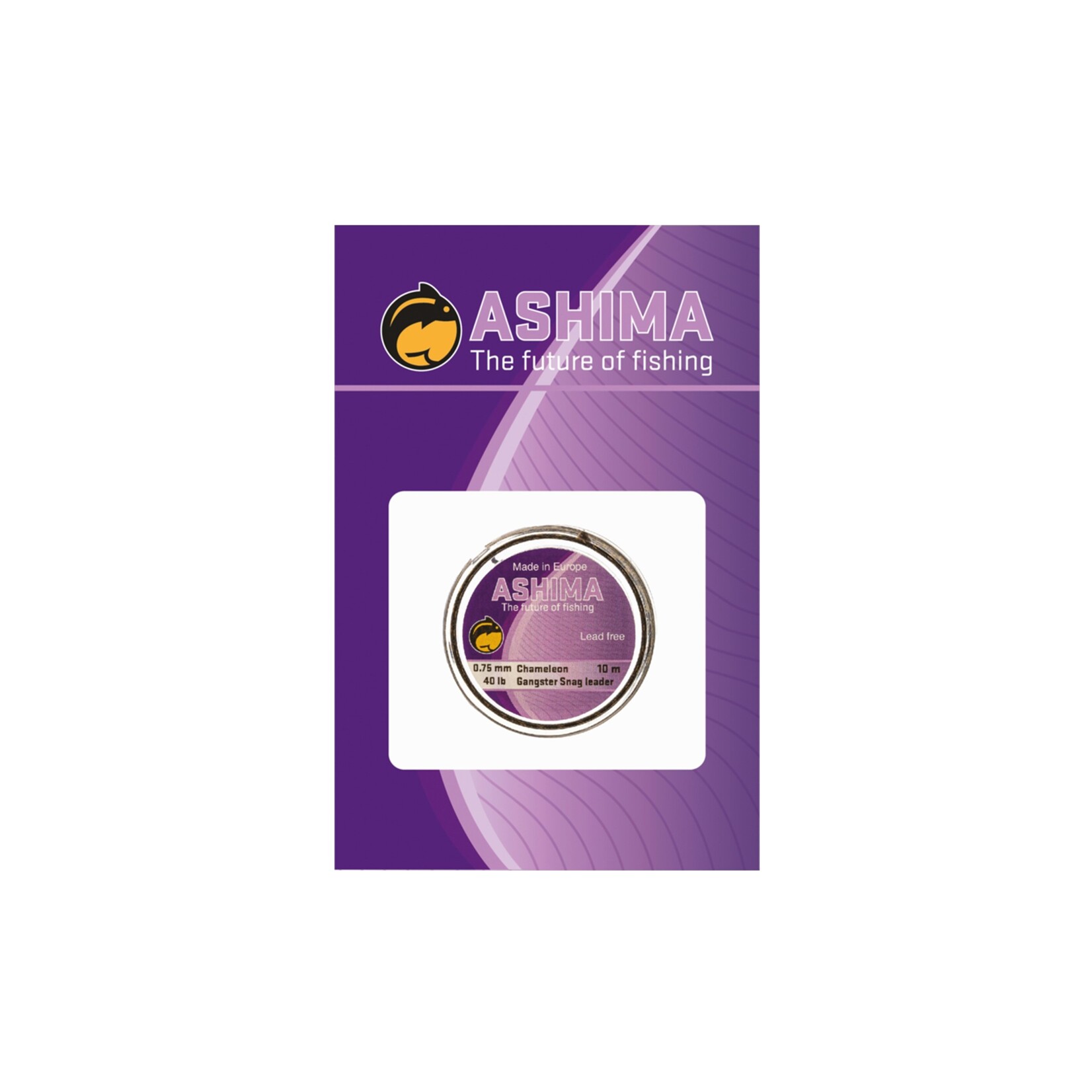 Ashima Ashima Gangster Snag Leader 40lb Chameleon – Sterke, schokbestendige leader voor obstakelrijke wateren