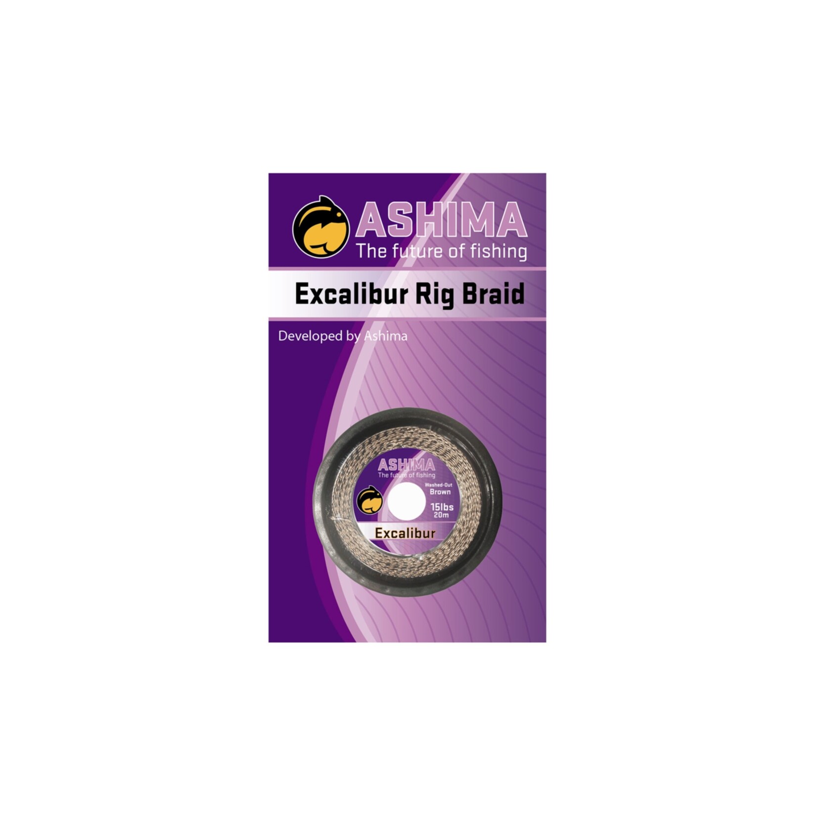 Ashima Ashima Excaliber Washed Out 25lb – 20m – Soepele, sterke onderlijn met subtiele camouflagekleur