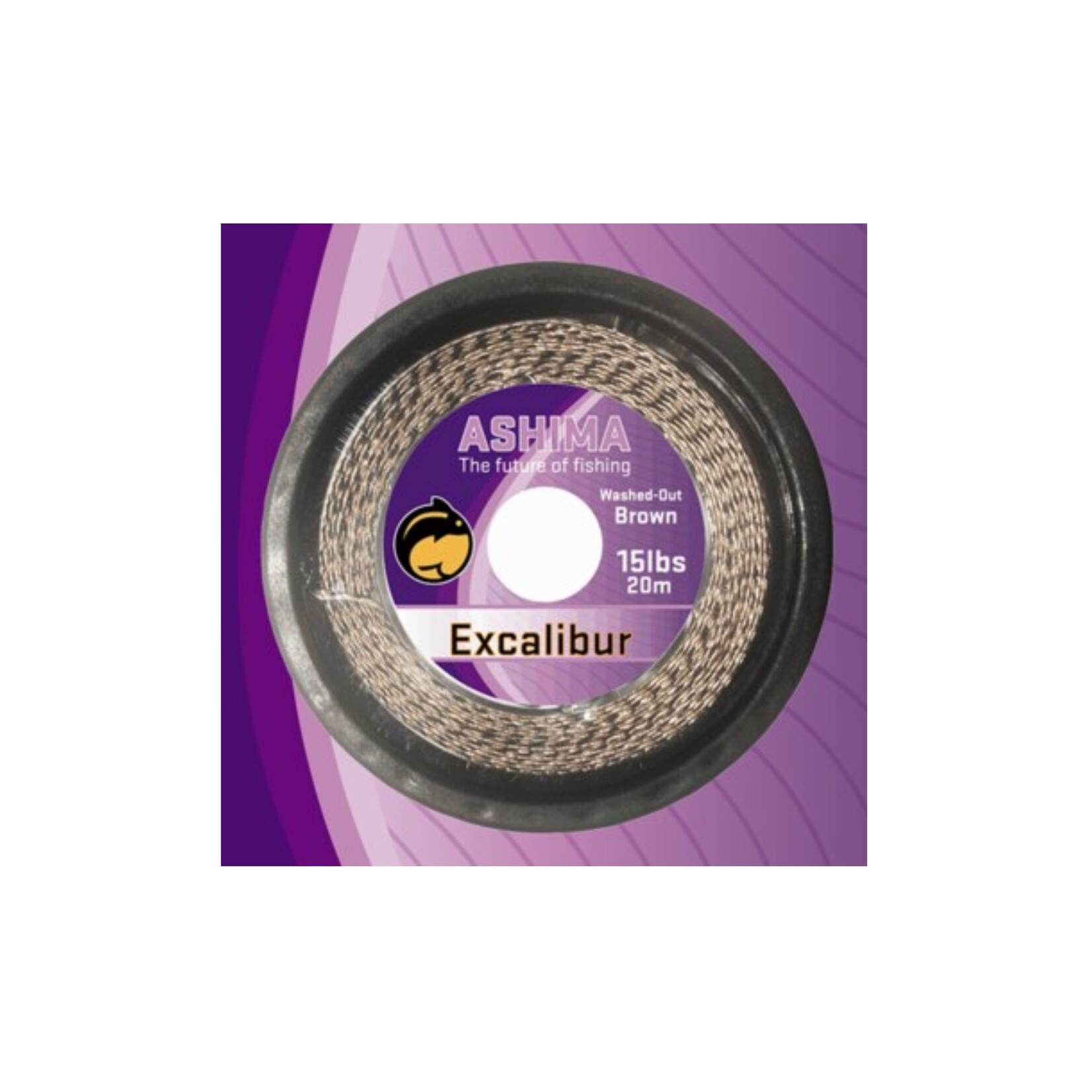Ashima Ashima Excaliber Washed Out 25lb – 20m – Soepele, sterke onderlijn met subtiele camouflagekleur