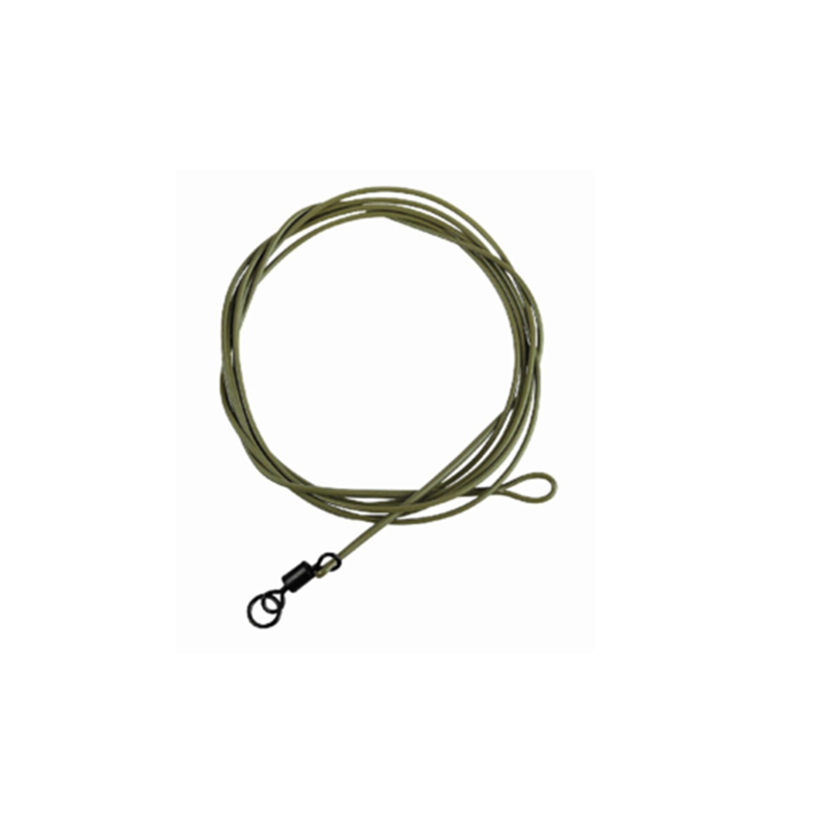 Ashima Ashima Coated Leader Loop/R-swiv 100cm 30lbs - Ideaal voor Vissen