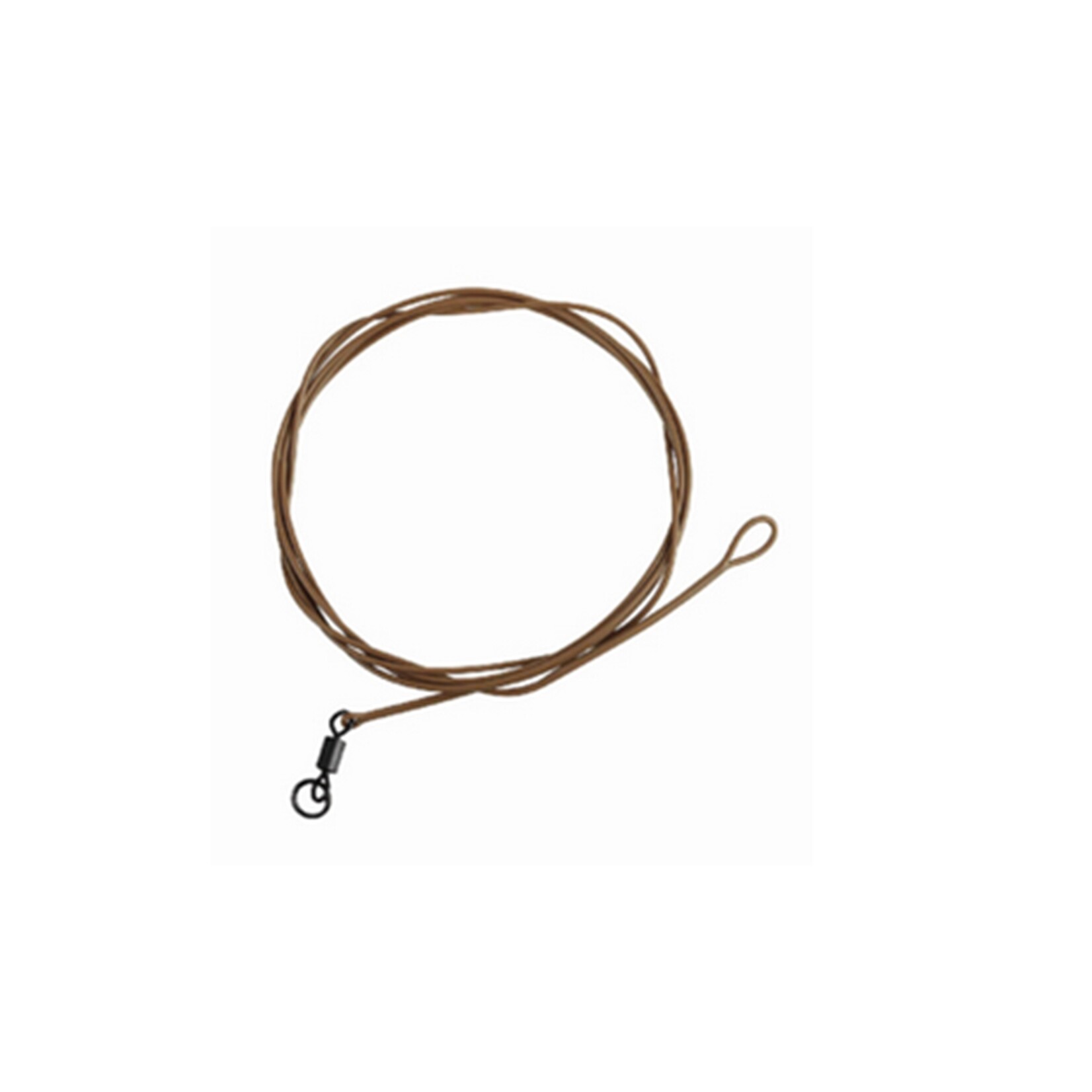 Ashima Ashima Coated Leader Loop met R-Swivel 100cm 30lbs Gravel