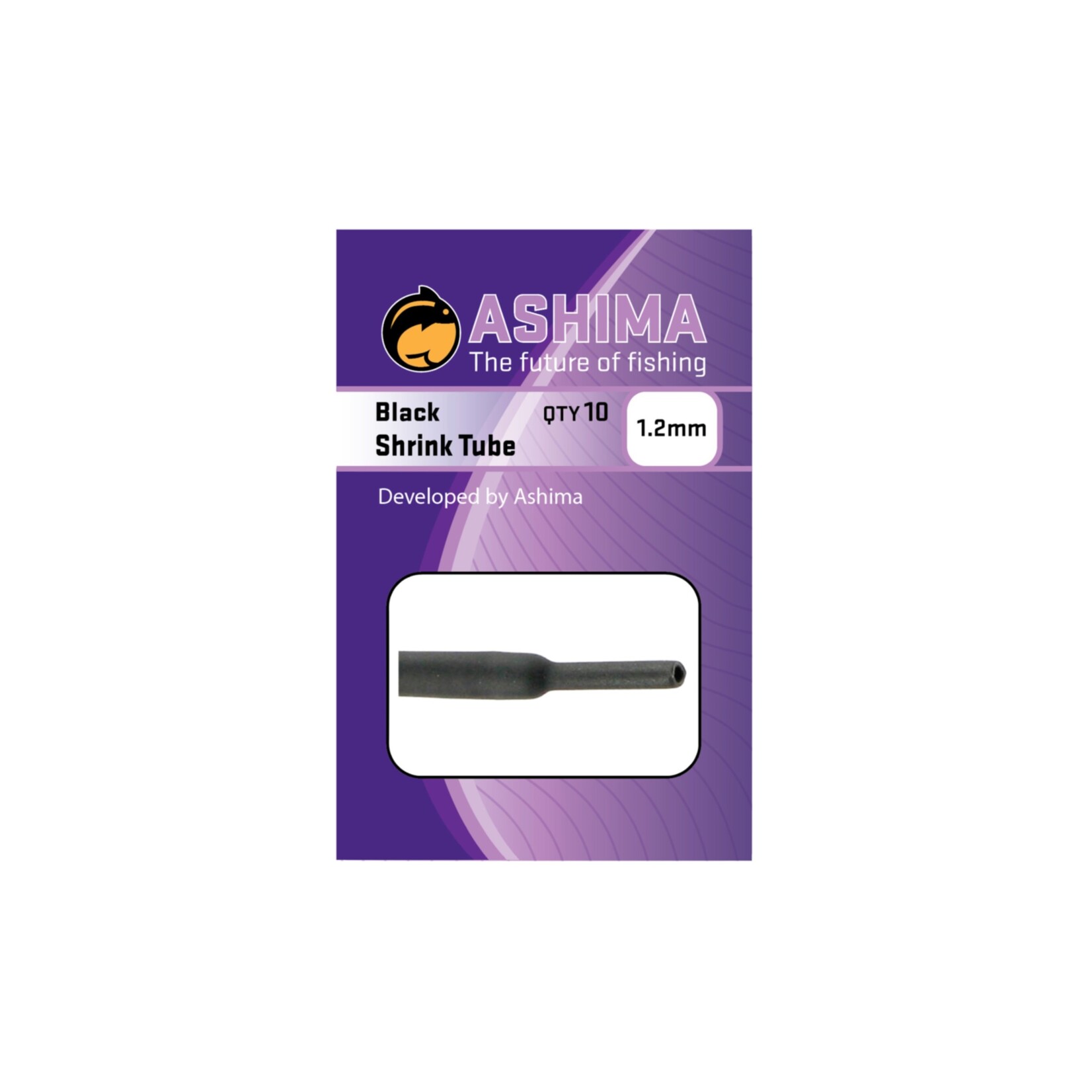Ashima Ashima Shrink Tube Black voor Hengelsport - 10 Stuks