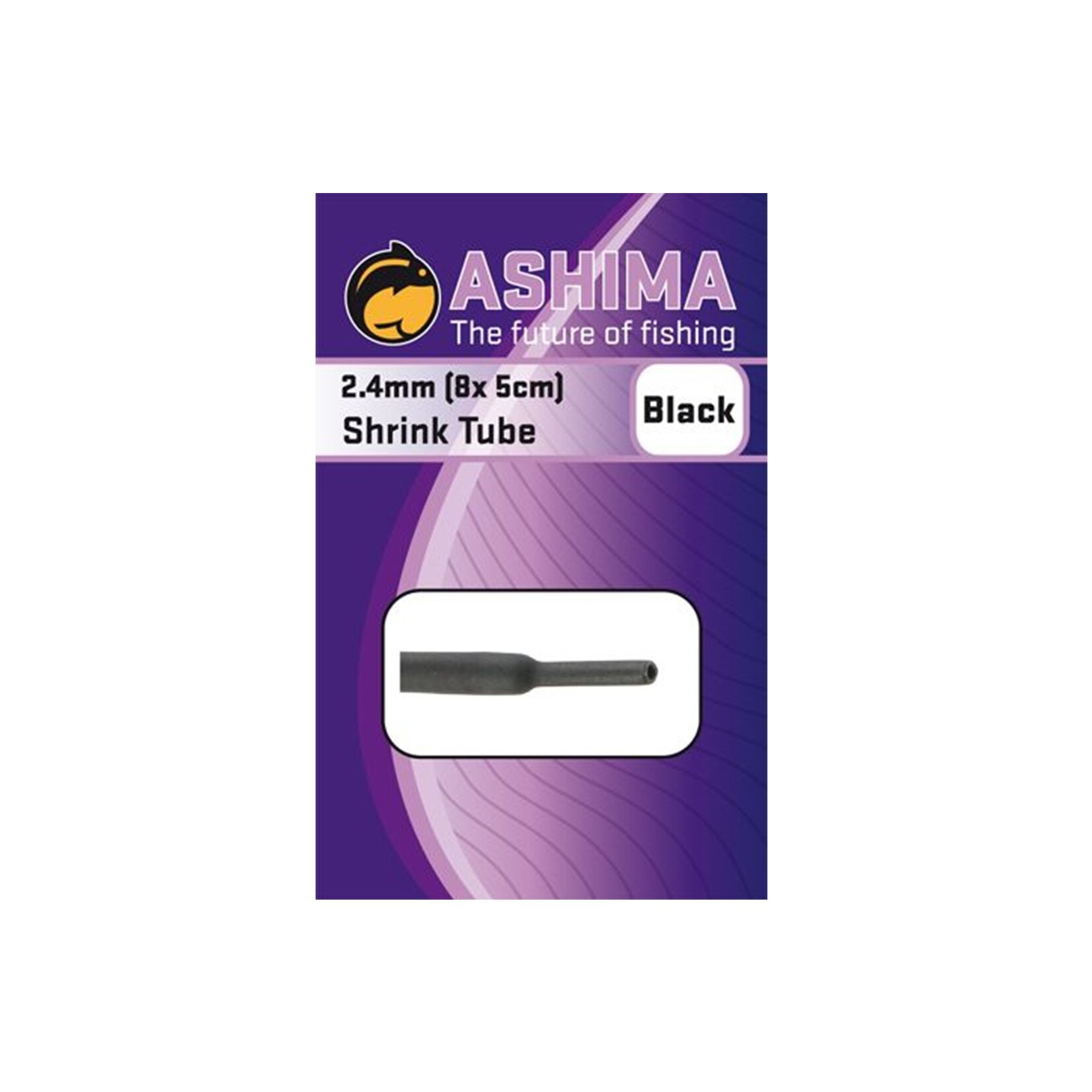 Ashima Ashima Shrink Tube Black voor Hengelsport - 10 Stuks
