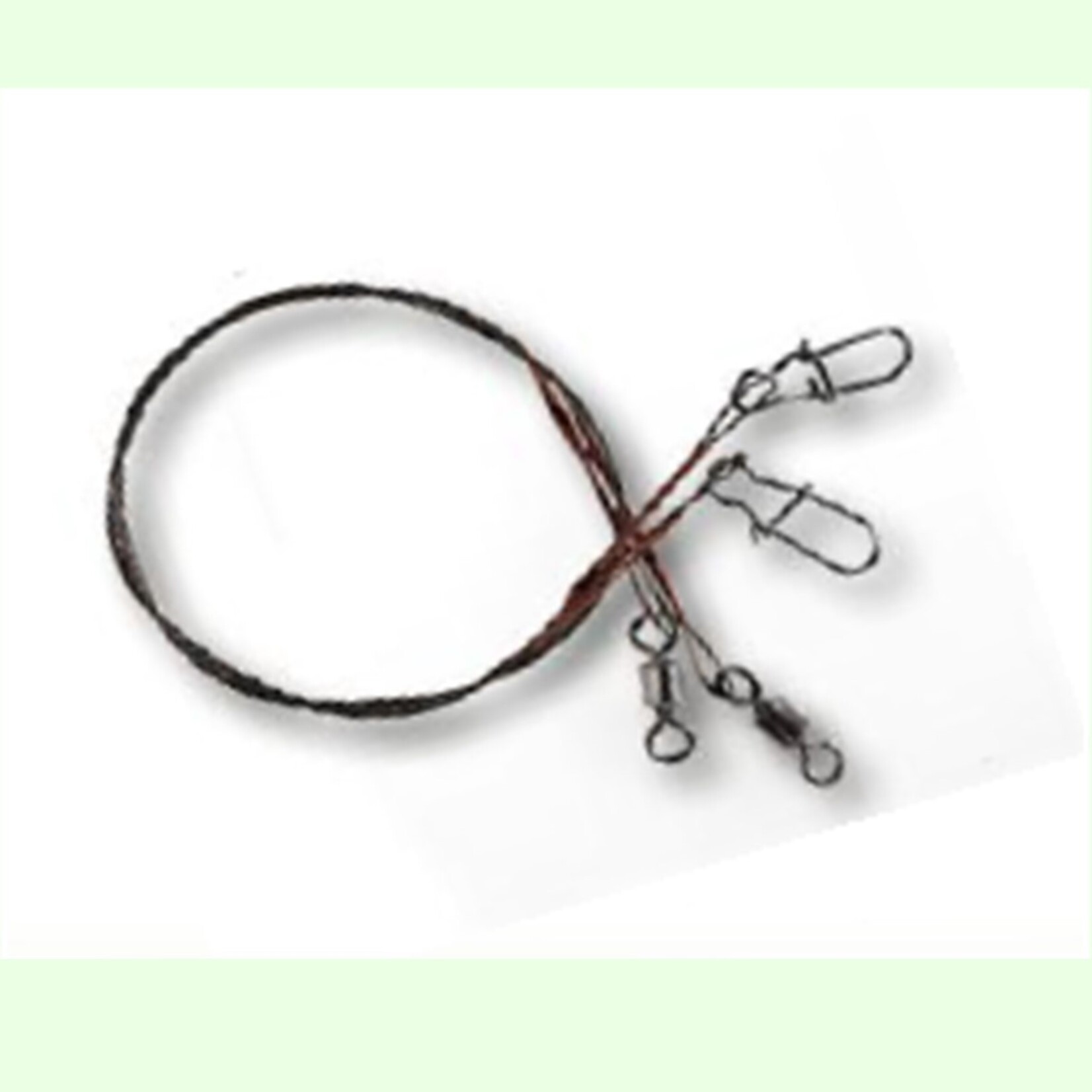 Suxxes Stalen onderlijn 1x7 – 70cm met swivel en snap voor roofvis