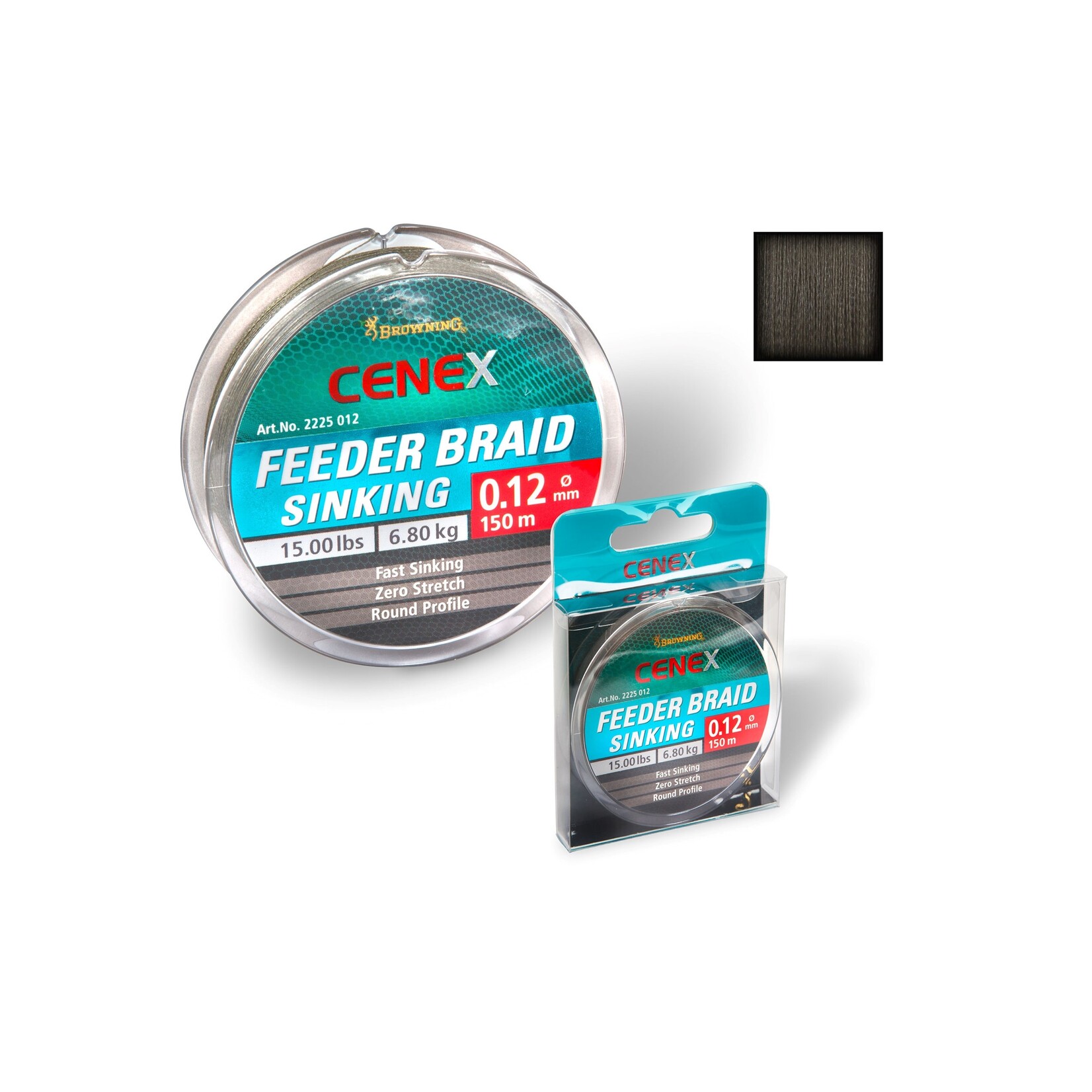Browning Browning Cenex Feeder Braid, Sinking - Hoogwaardige kwaliteit voor de veeleisende visser