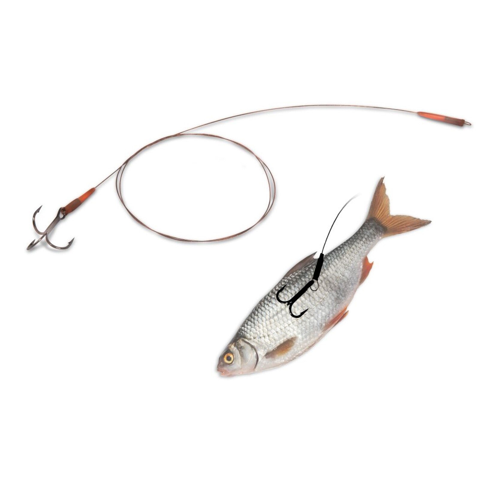 Mr Pike Mr. Pike Onderlijn voor Dobbervisserij met 1 Dreg – Kant-en-klaar systeem voor snoek