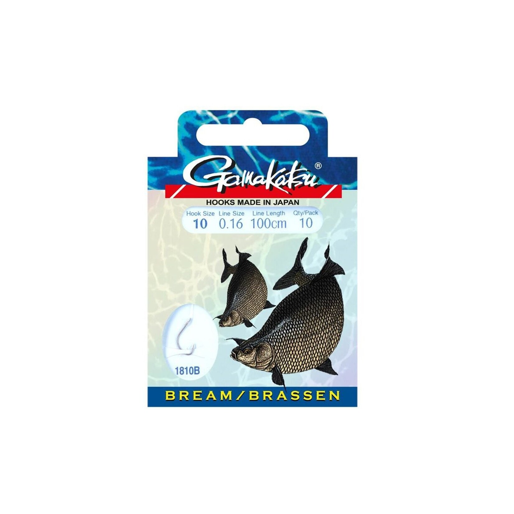 Gamakatsu Gamakatsu Bream LS-1810B voorgemonteerde onderlijn 75 cm voor brasem en witvis