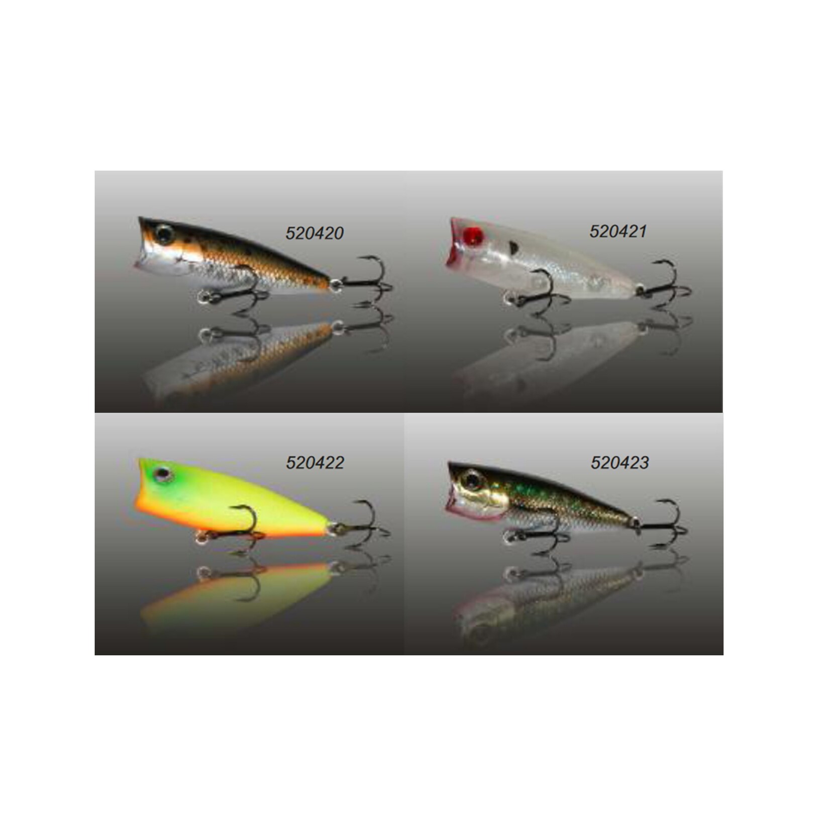 Gecko Gecko Popper 45 – Topwater Popper 4,5 cm · 6 g · Drijvend