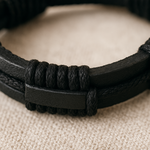 Aura Dorno Armband Midnight Leather Flow