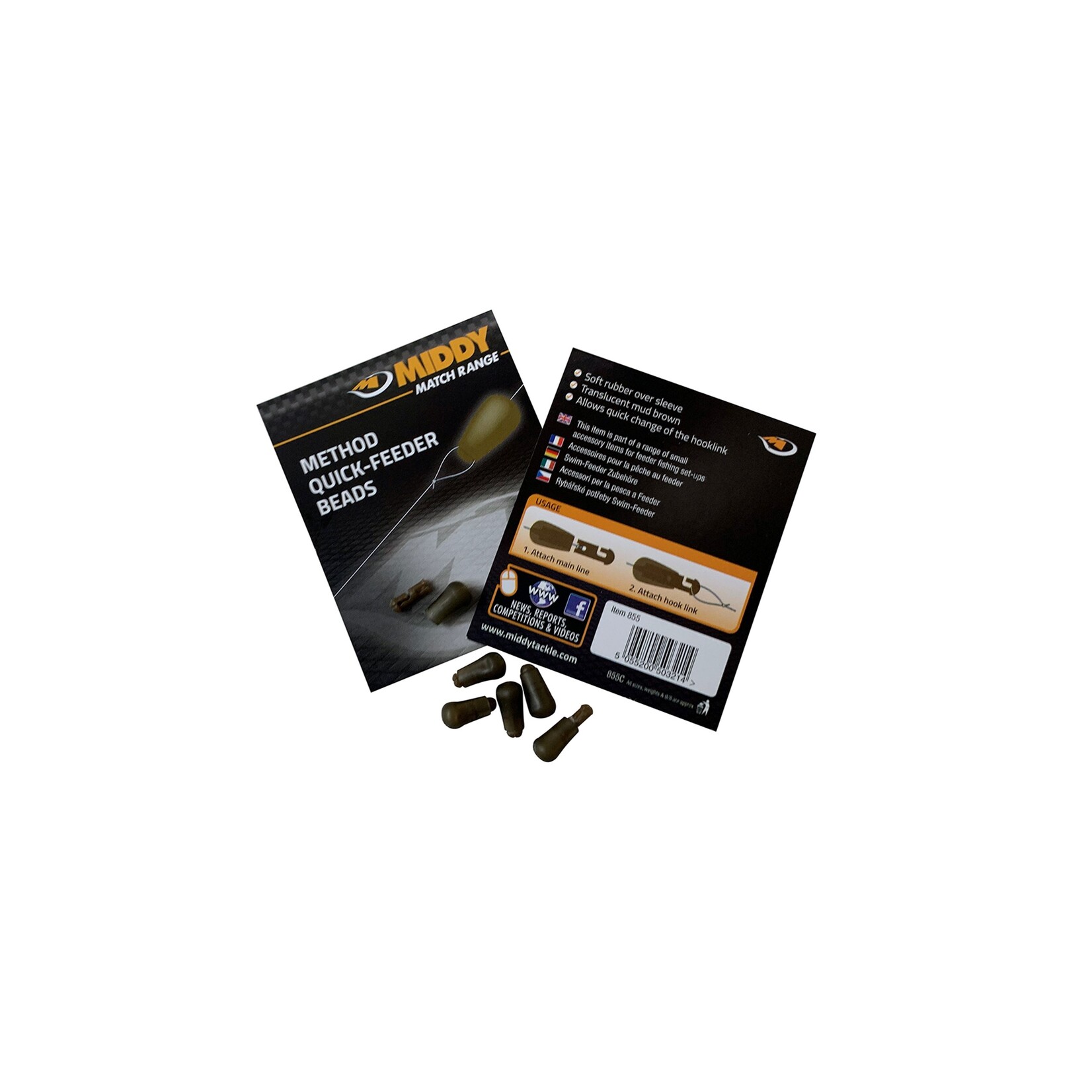 Middy Middy Method Feeder Quick-Beads – snelwissel systeem voor onderlijnen