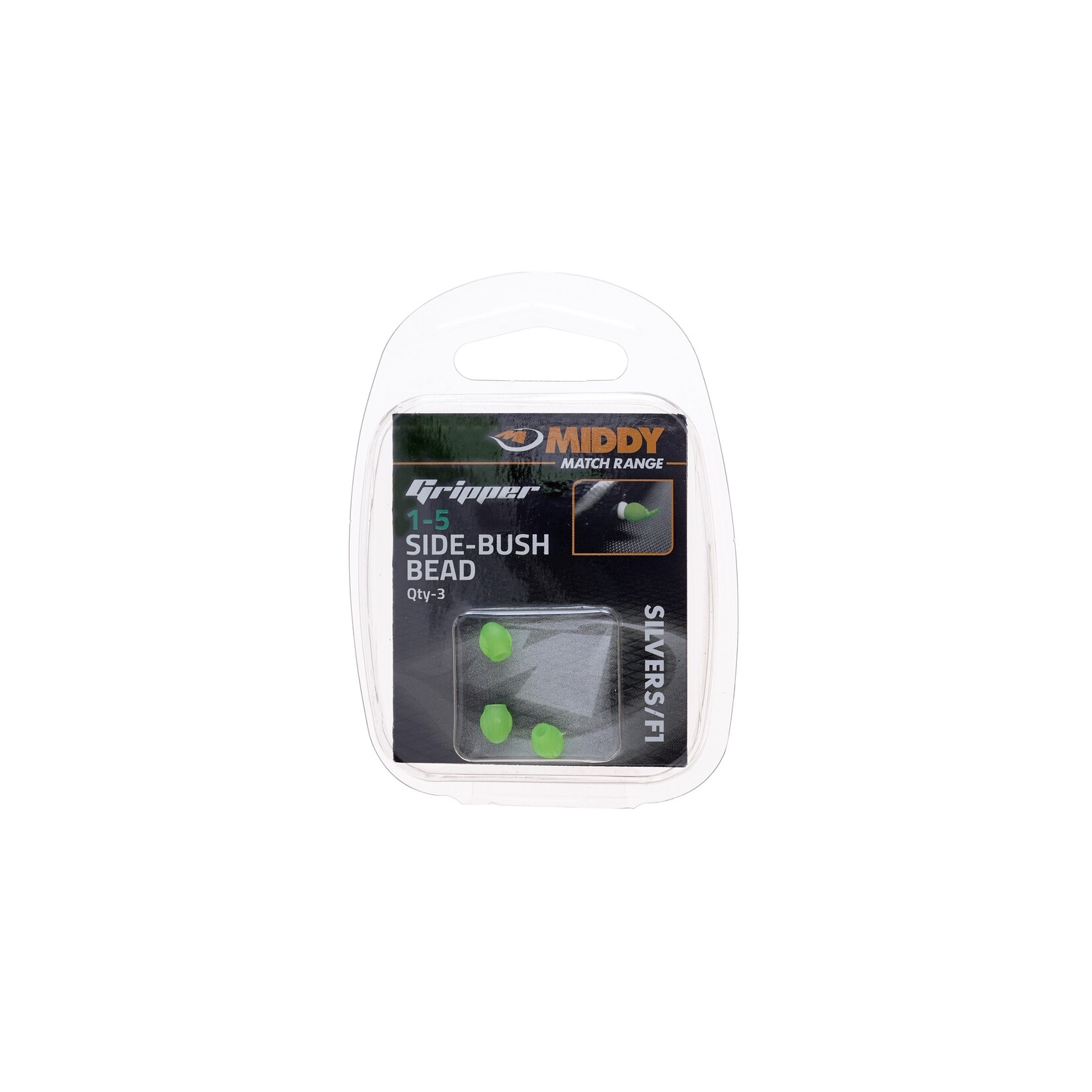 Middy Middy Side-Bush Gripper Bead – veilige bevestigingskraal voor interne elastiek