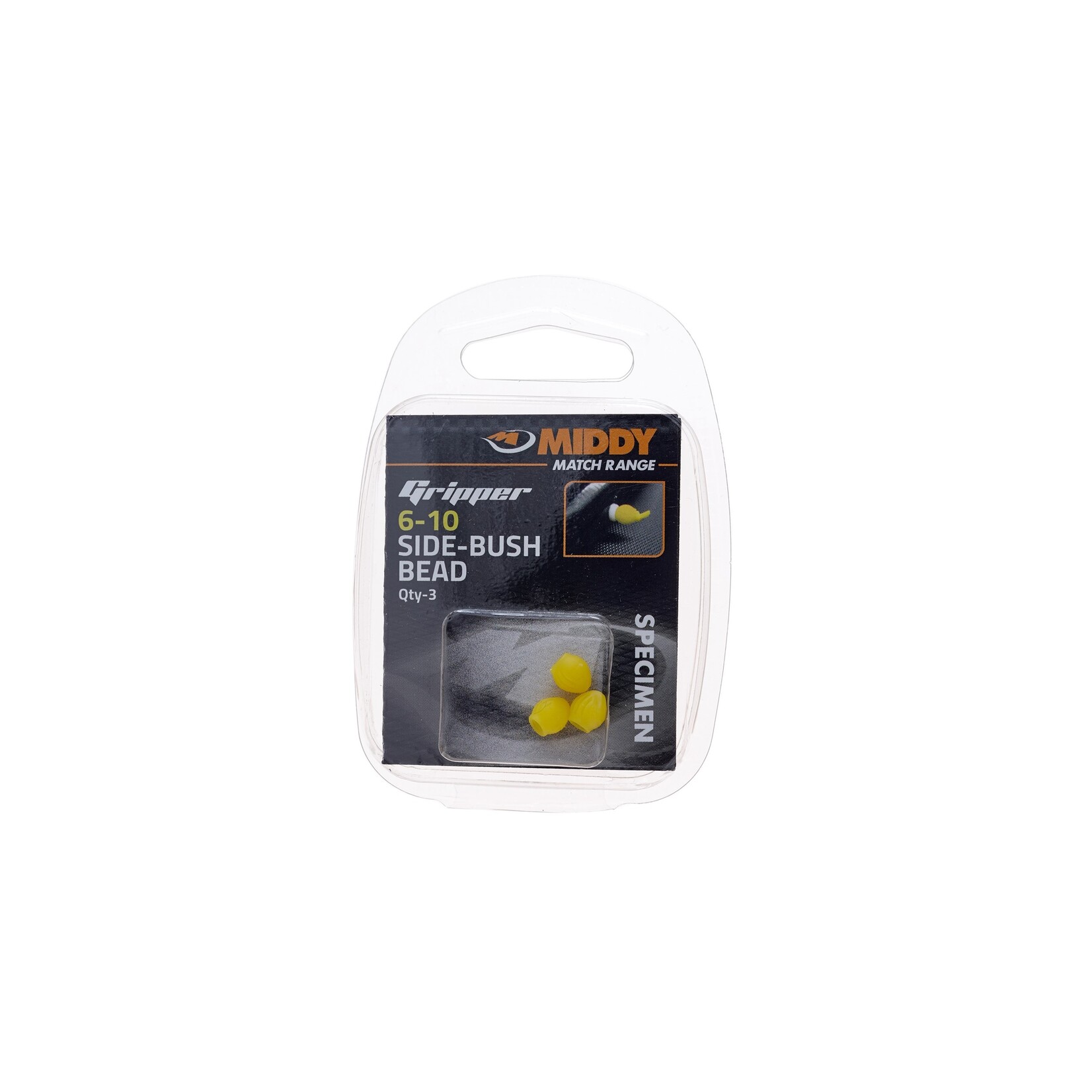 Middy Middy Side-Bush Gripper Bead – veilige bevestigingskraal voor interne elastiek
