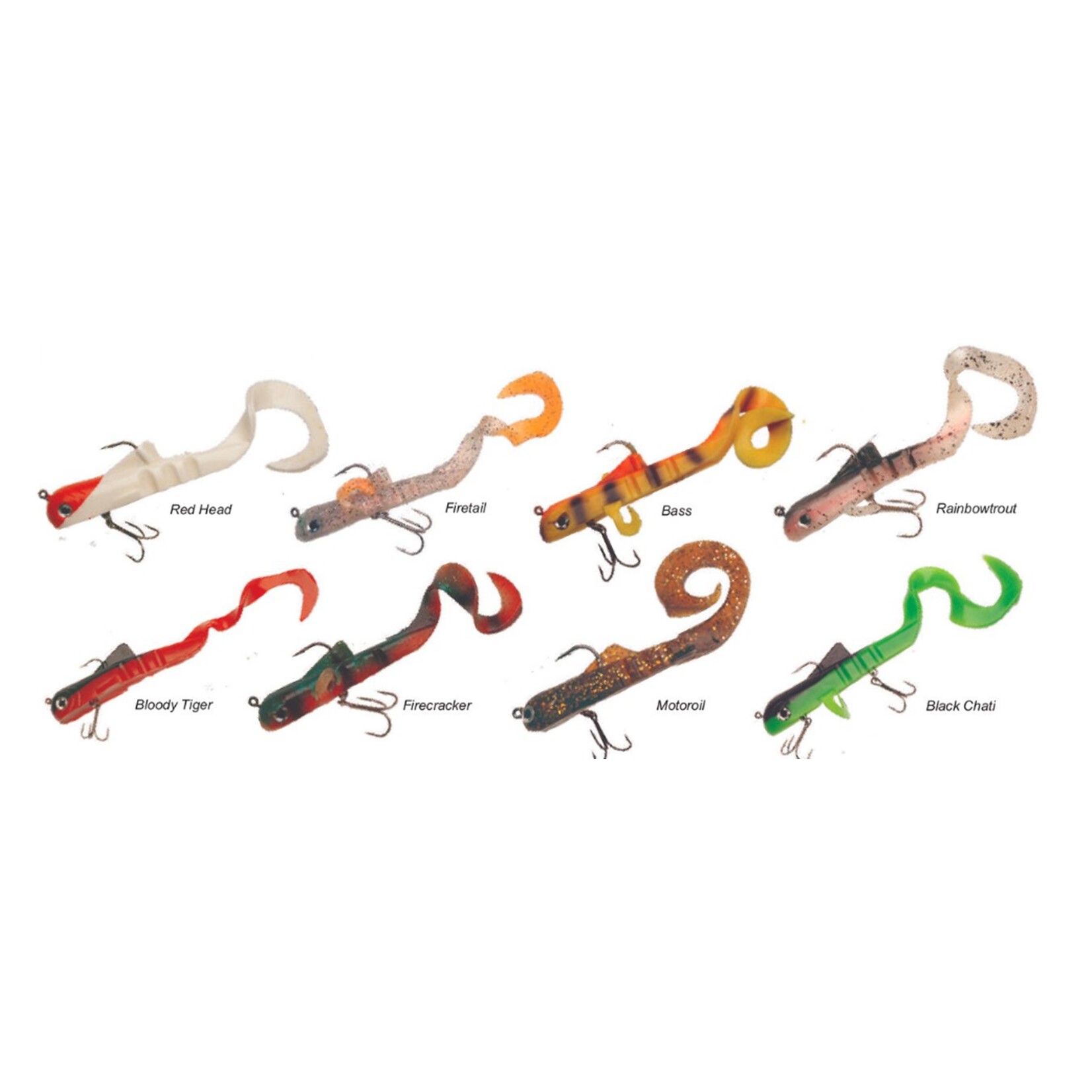 Suxxes Suxxes New Bingo – Softbait met jigkop en curly tail – 10 cm – Voor snoek, snoekbaars en baars