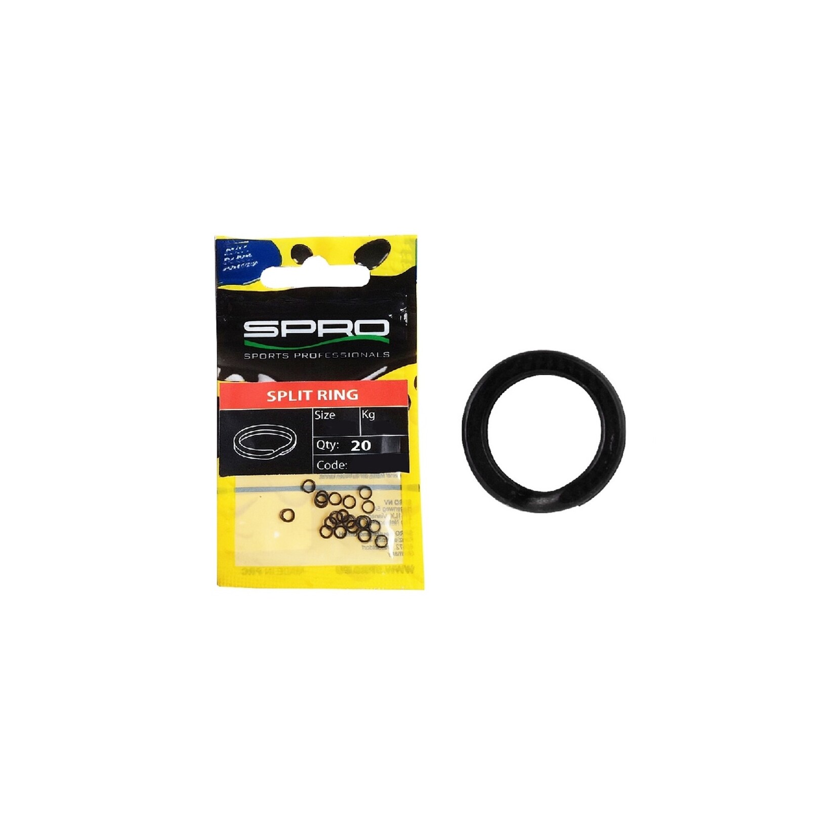 Spro Spro Matte Black Splitring – Extra sterke matte splitring voor kunstaas en dreggen