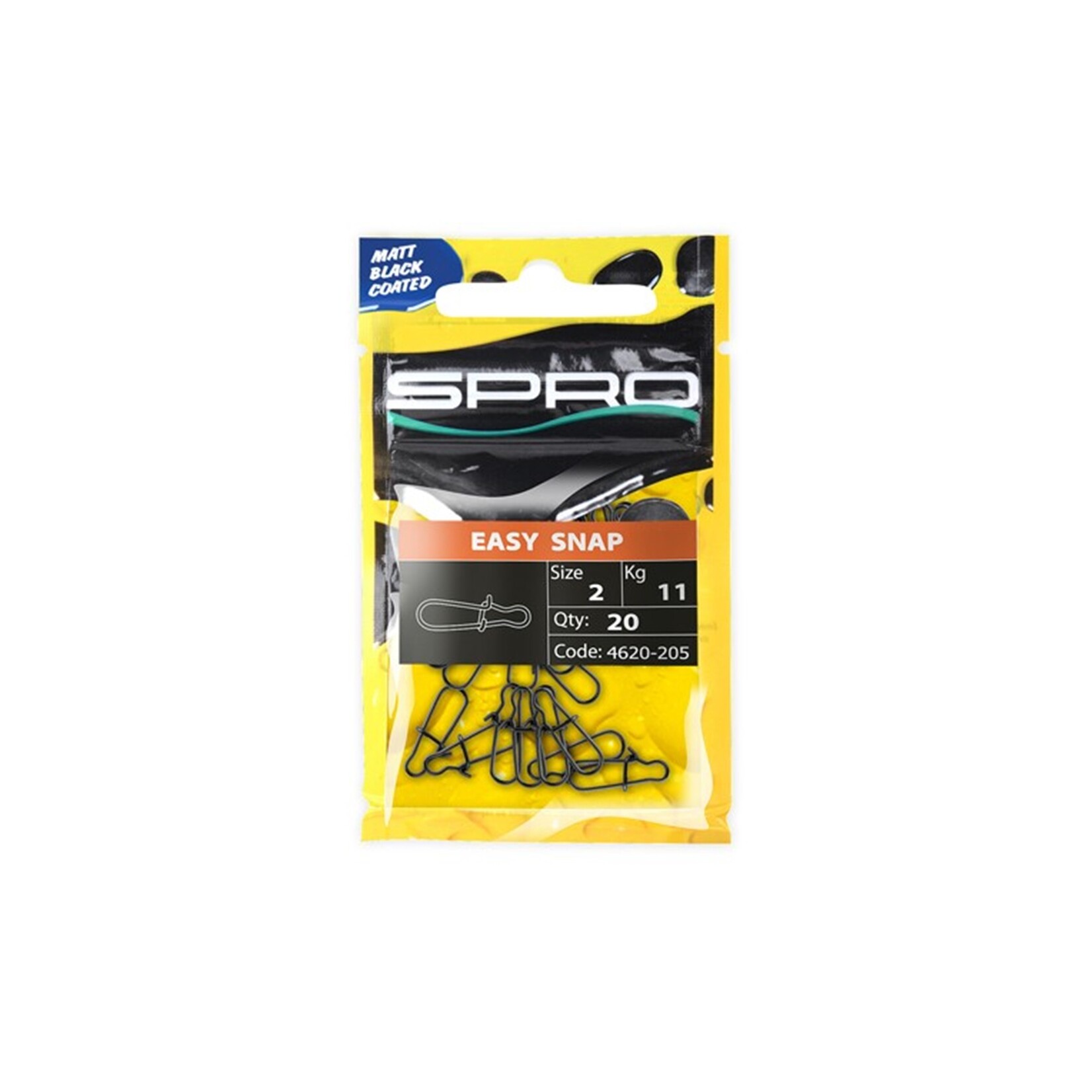 Spro Spro Matte Black Easy Snap – Glansvrije, snelle clip voor kunstaaswissels