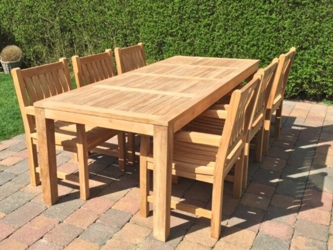 Teak Gartentisch Verona 250 cm