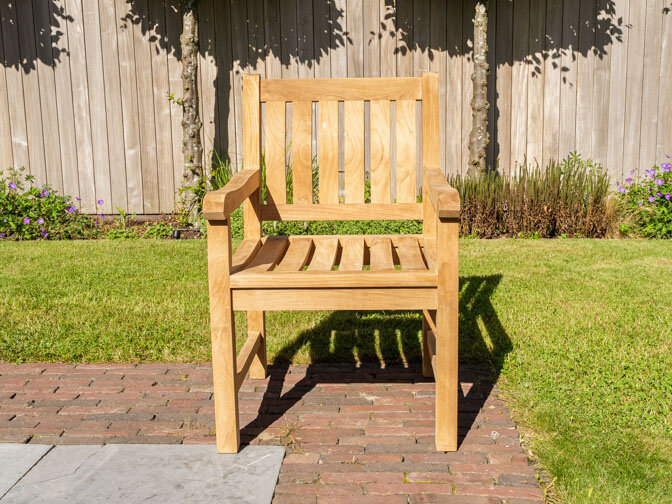Teak Gartensessel Bergamo mit Armlehne