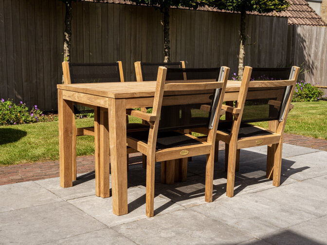 Gartentisch Verona aus Teakholz 80 x 160 cm