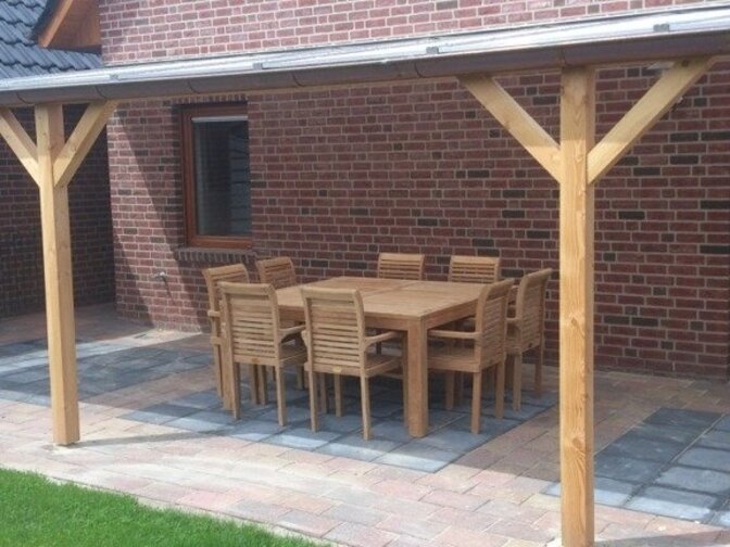 Gartentisch Venice aus Teakholz quadratisch 160 cm