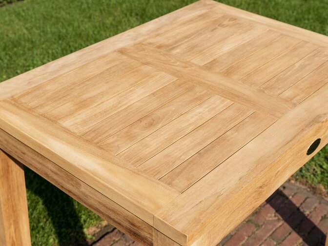 Teak-Gartentisch Verona schmal 70 x 95 cm