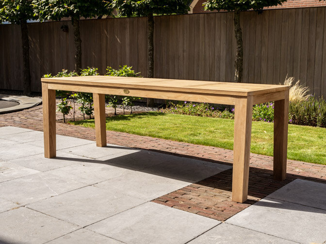 Teak-Gartentisch Verona 75 x 220 cm