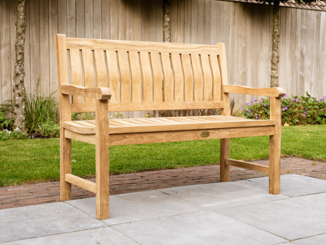 Teak Gartenbank Bergamo 120 cm