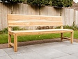 Teak-Parkbank Napoli 200 cm  mit Rückenlehne