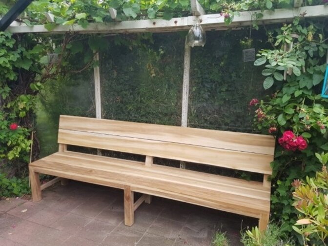 Teak-Parkbank 250 cm