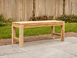 Teak-Parkbank Napoli  ohne Rückenlehne 110 cm