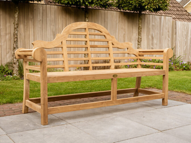 Teak-Gartenbank Luytjens 186 cm