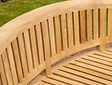 Teak-Gartenbank rund Washington 160 cm