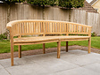 Teak-Gartenbank rund Washington 225 cm