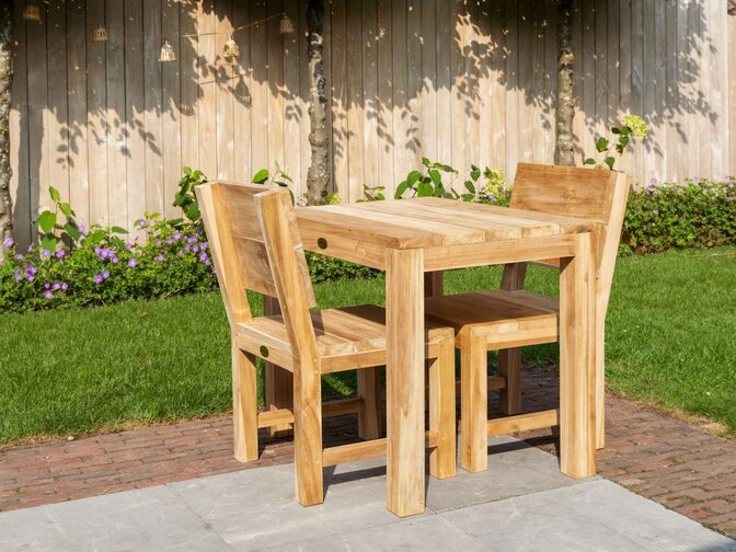 Gartentisch Napoli aus Teakholz 70 x 95 cm