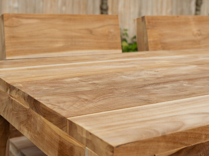 Gartentisch Napoli aus Teakholz 75 x 160 cm