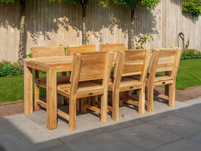 Gartentisch Napoli aus Teakholz 80 x 220 cm