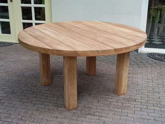 Gartentisch Napoli aus Teakholz 125 cm rund