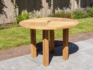 Teak-Gartentisch Toscane rund 115 cm