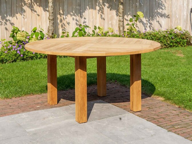 Teak-Gartentisch Toscane rund 155 cm