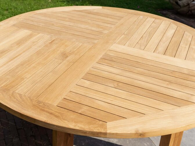 Teak-Gartentisch Toscane rund 155 cm