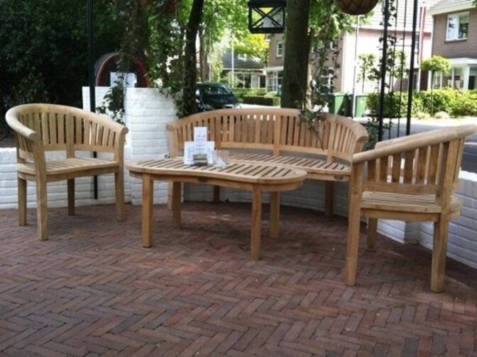 Teak-Loungetisch Washington  120 cm Oval