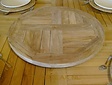 Lazy Suzanne Drehtablett 60 cm – massives Teakholz