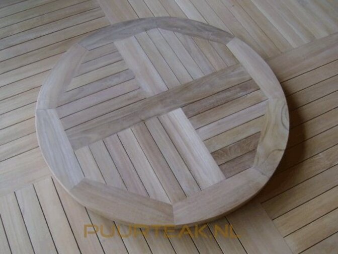 Lazy Suzanne Drehtablett 70 cm – massives Teakholz