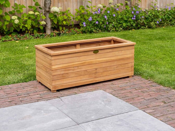 Teak-Pflanzkübel 40 x 100 x 40 cm