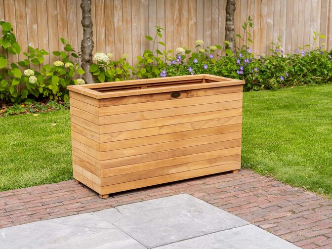 Teak-Pflanzkübel 40 x 100 x 60 cm