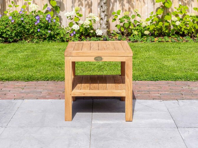 Teak-Beistelltisch Roma 50x50x50cm