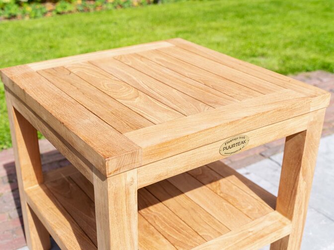Teak-Beistelltisch Roma 50x50x50cm