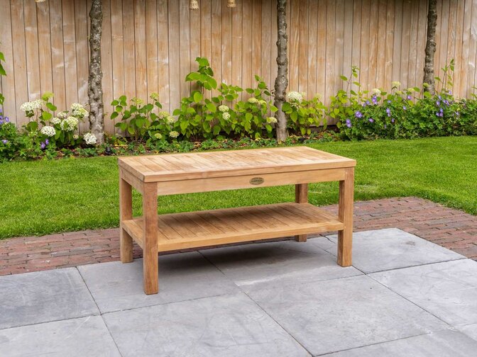 Teak-Beistelltisch Roma 100x50x50cm