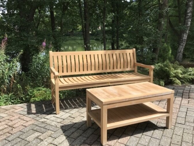 Teak-Beistelltisch Roma 100x50x50cm