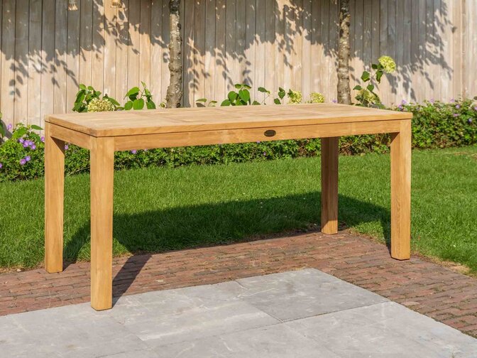 Teak-Terrassentisch Serie Verona 70 x 180 cm